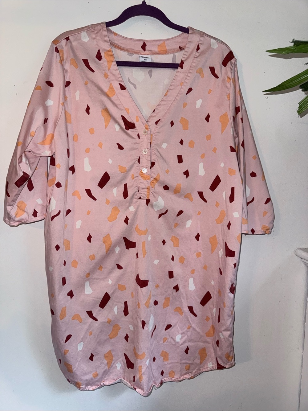Smash + Tess Diversion Terrazzo Shirt Dress Tunic  Size M
